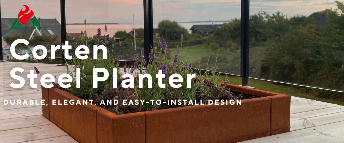 Corten Assemble Planter